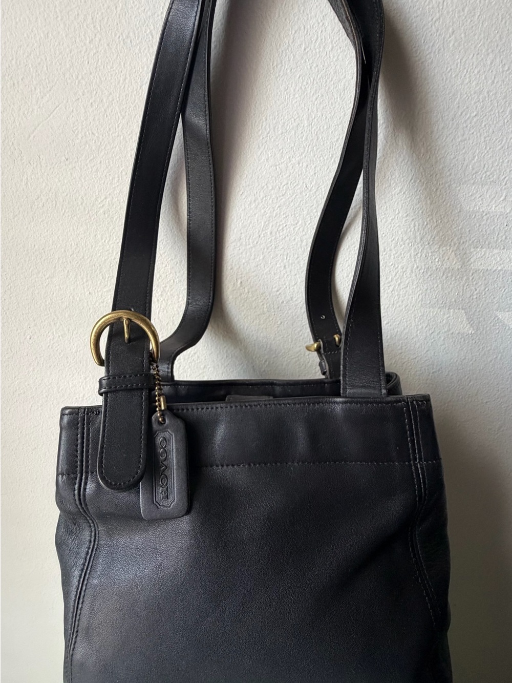 VINTAGE Coach Black Waverly Soho Buckle Bag
